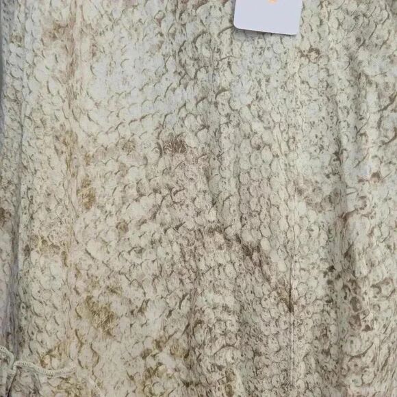 Pilyq Women's White & Tan Rayon Sleeveless Sundress NEW - Picture 14 of 16